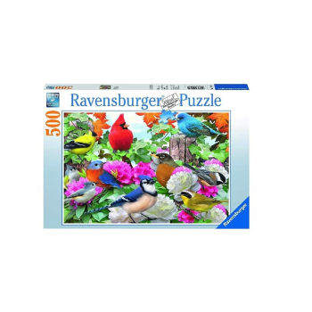 Puzzle 500 Ogrodowe ptaki